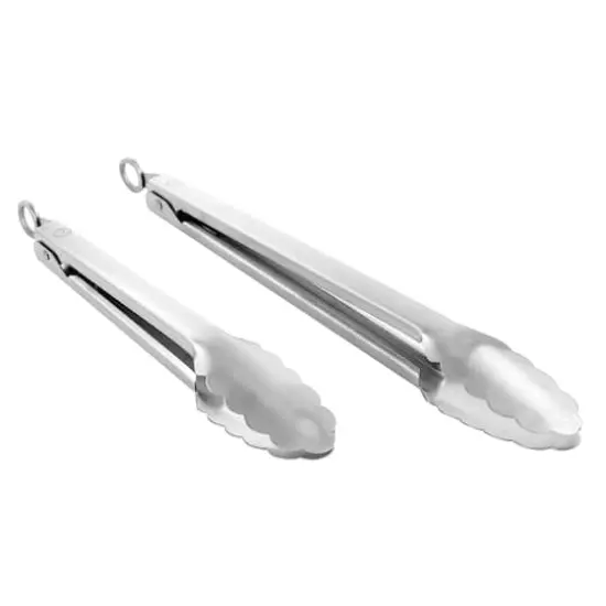 Martha Stewart 2 Piece Stainless Steel Tongs {1}