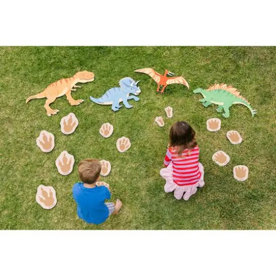 The Freckled Frog Chasing Dinosaurs Mat Set {6}