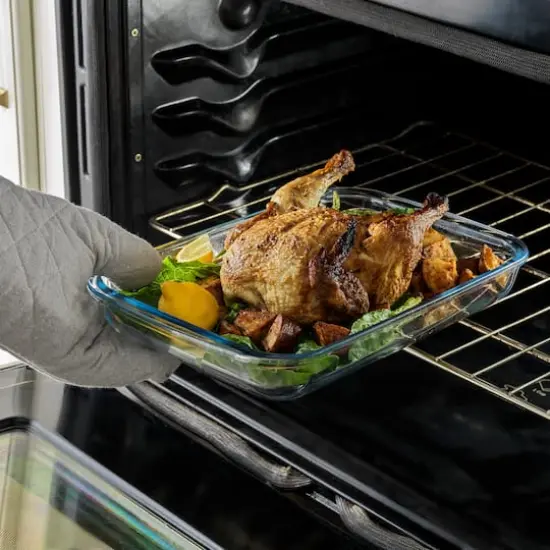 JoyJolt&reg; Black Glass Bakeware Containers Set {7}