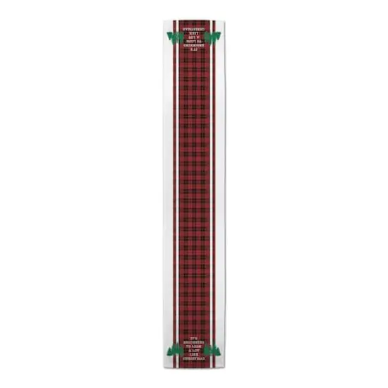 90" Look Like Christmas Plaid Table Runner {4}
