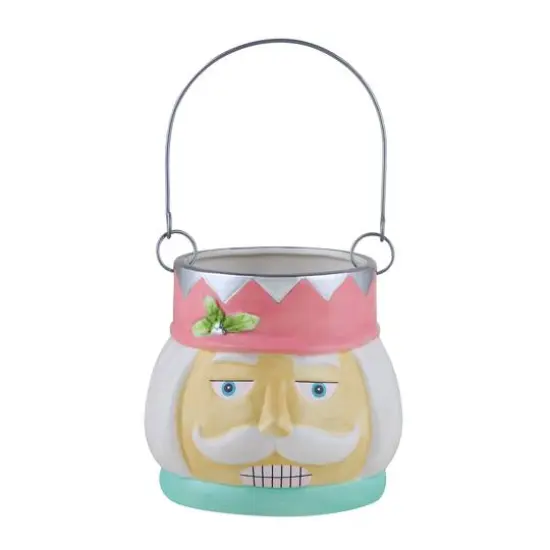 5" Pastel Nutcracker Nostalgic Ceramic Container {6}