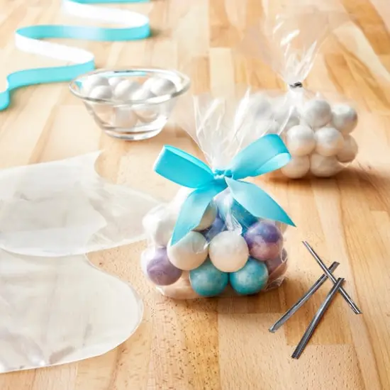 Clear Curved Treat Bags with Ties by Celebrate It&reg;, 100ct. {3}