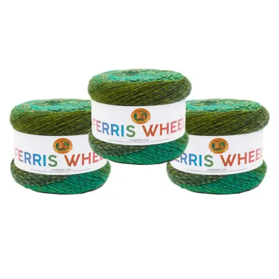 3 Pack Lion Brand&reg; Ferris Wheel Yarn Evergreen {1}