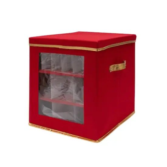 Simplify Large Ornament Storage Box with See-Through Window {8}