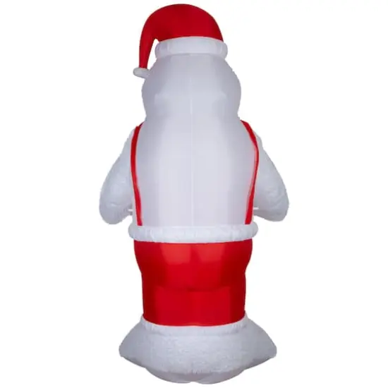 11ft. Airblown® Inflatable Giant Christmas Plush Bumble in Santa Hat & Suspenders {3}
