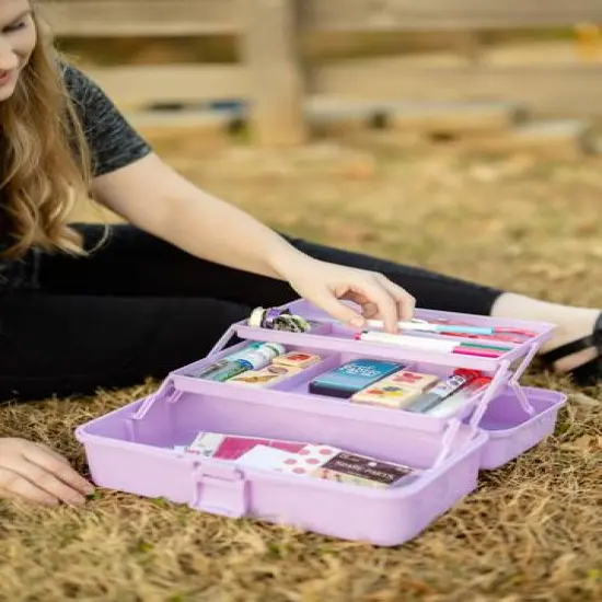 Everything Mary Purple 3-Layer Storage Box {9}