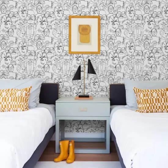 RoomMates Black Star Wars™ Saga Line Sketches Peel and Stick Wallpaper {4}