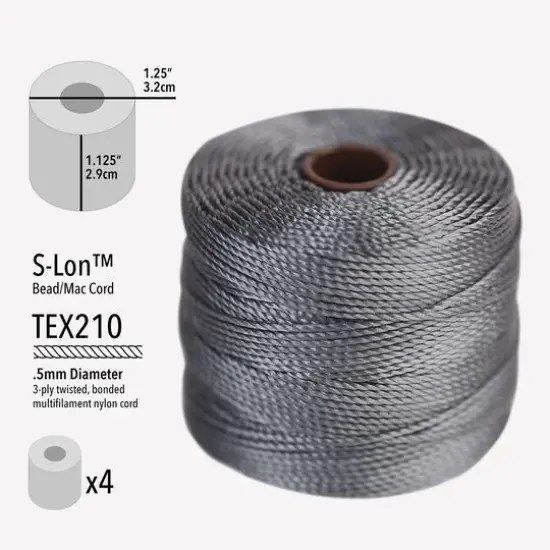 The Beadsmith&reg; S-Lon&trade; 0.5mm Basic Bead Cord Mix {4}