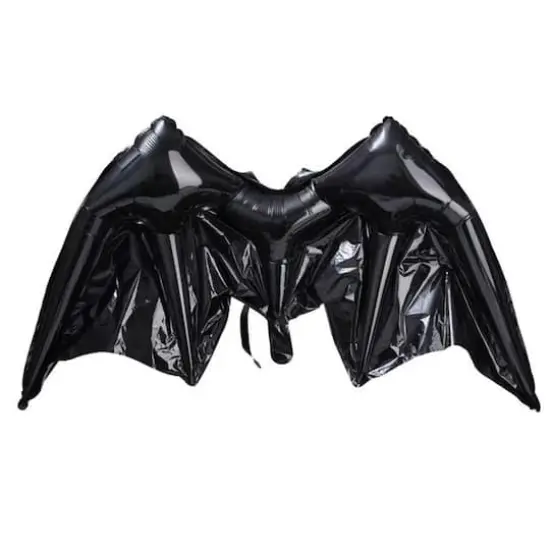 Wizardi Black Bat Wings Foil Balloon {1}