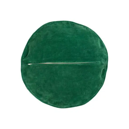 Hello Honey&reg; 16" Peace on Earth Round Cotton Embroidered Pillow Cover & Insert {4}