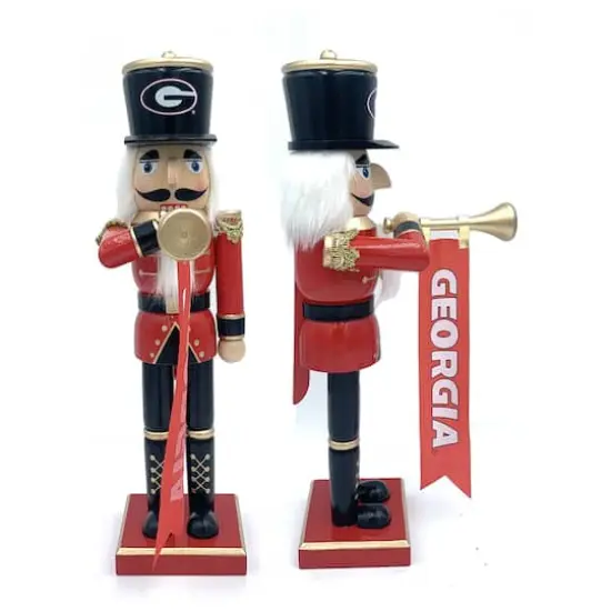 14" College Bugler Nutcracker Georgia {1}