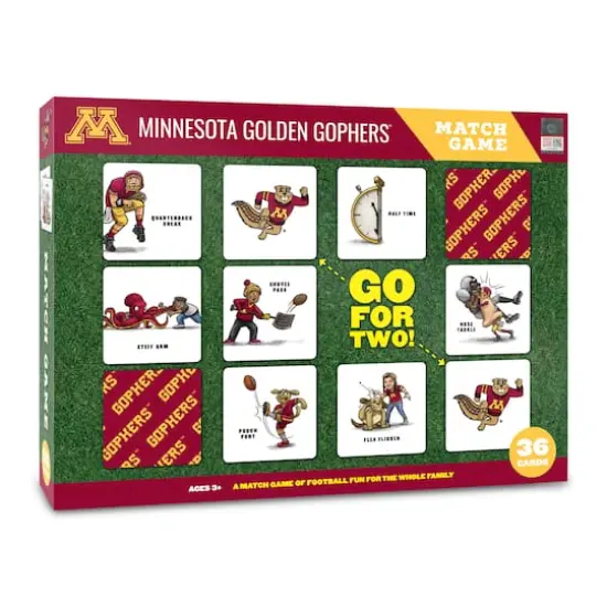 College Team Licensed Memory Match Game Minnesota Golden Gophers {1}