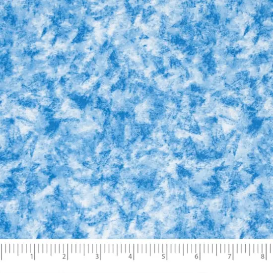 SINGER Christmas Tone-on-Tone Steel Blue Cotton Fabric {3}