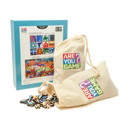 Wooden Jigsaw Puzzle Set - Elephant & Sprung: 406 Pcs {3}