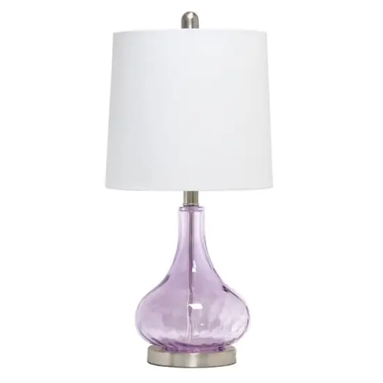 Lalia Home Classix Ceramic Droplet Table Lamp Purple {1}