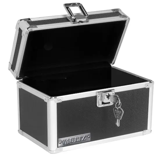 Vaultz Black 4" x 6" Storage Box {1}