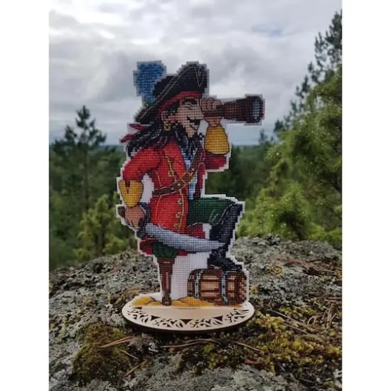 MP Studia Brave Pirate Plastic Canvas Counted Cross Stitch Kit {12}