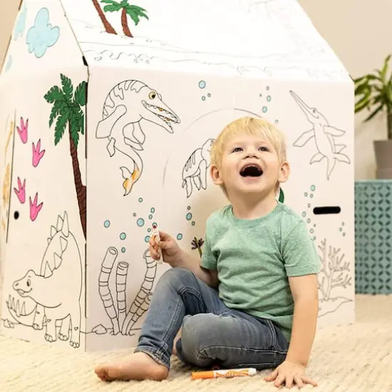 Easy Playhouse Dinosaur House {3}