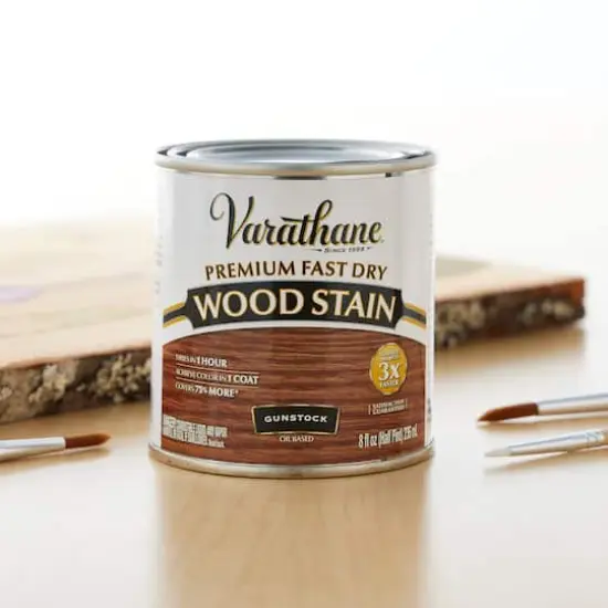 Varathane&reg; 8oz. Premium Fast Dry Wood Stain Gunstock {4}