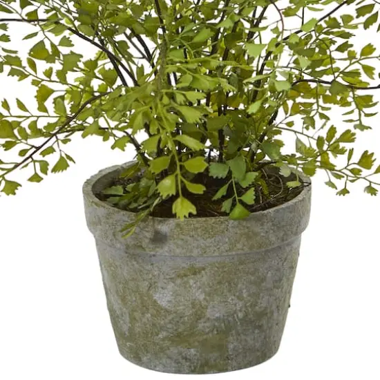 13" Maiden Hair Artificial Plant in Decorative Planter {4}