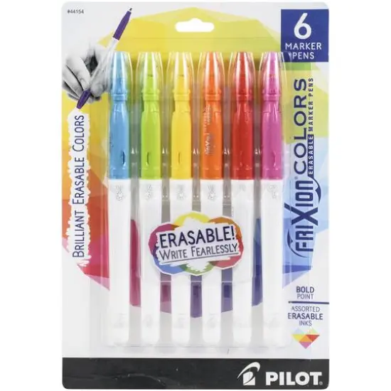 Pilot FriXion Assorted Colors Bold Point Erasable Marker Pen Set {1}