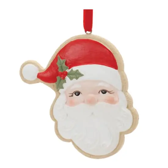 Frosted Santa Cookie Ornaments, 12ct. {3}