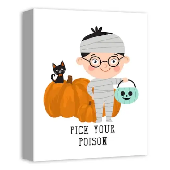 Pick Your Poison Mummy Canvas Wall Art {3}