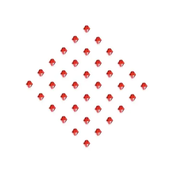 John Bead Preciosa 6mm Czech Crystal Rondelle Beads, 36ct. Light Siam {4}