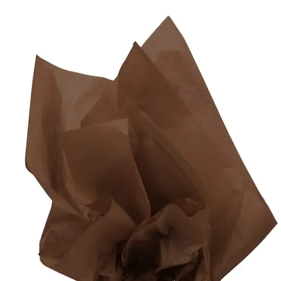 JAM Paper 20" x 26" Tissue Paper, 2 Packs of 10 Sheets Brown {8}