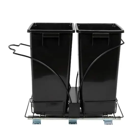 Household Essentials Glidez Slide-Out Double Trash Cans {9}