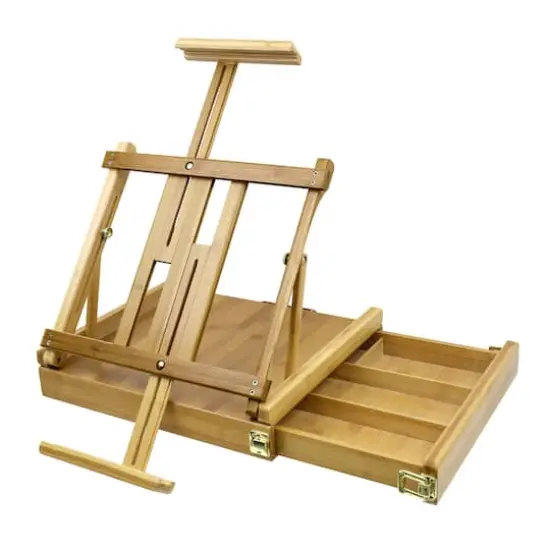 Art Alternatives Bamboo Ravenna Tabletop Sketch Box Easel {1}