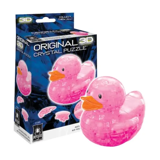 3D Crystal Puzzle - Rubber Duck (Pink) {3}