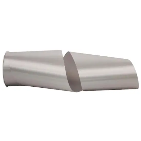 JAM Paper 6" x 50yd. Single Face Satin Allure Ribbon Silver {1}