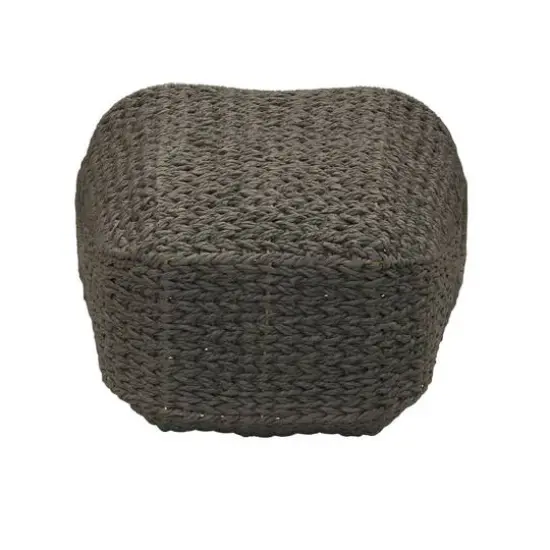 Household Essentials 17.5" Woven Paper Rope Basket with Handles Gray {8}
