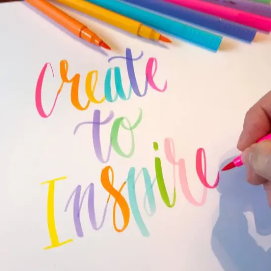 Bruynzeel Expression Fineliner 12 Color Brush Pen Set {5}