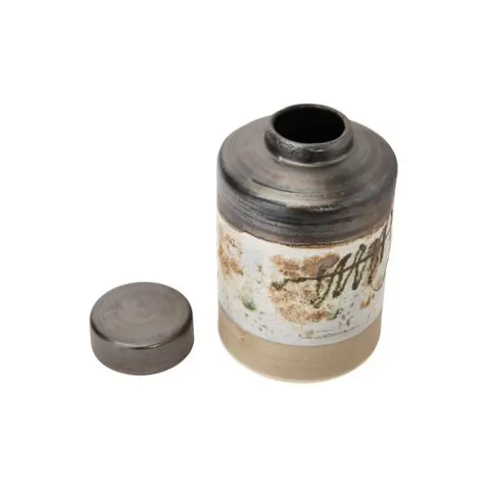 Hello Honey&reg; 13" Multicolor Reactive Glaze Decorative Stoneware Ginger Jar {12}