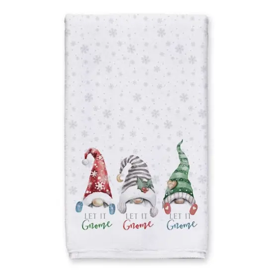 Let it Gnome Blue Snowflakes Tea Towels - Set of 2 {3}