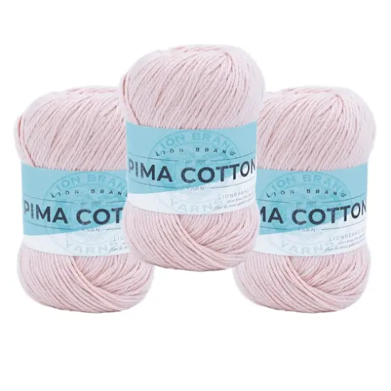 3 Pack Lion Brand&reg; Pima Cotton Yarn Mademoiselle {1}