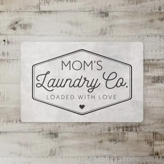 Moms Laundry Service Floor Mat {3}