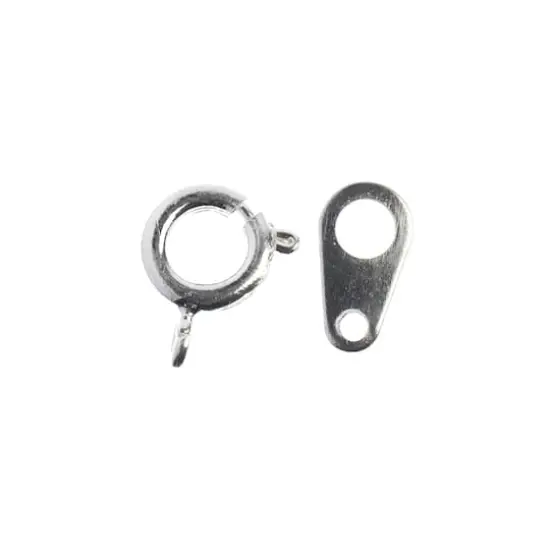 John Bead Must Have Findings 7mm Spring Ring Set, 20ct. Silver {4}