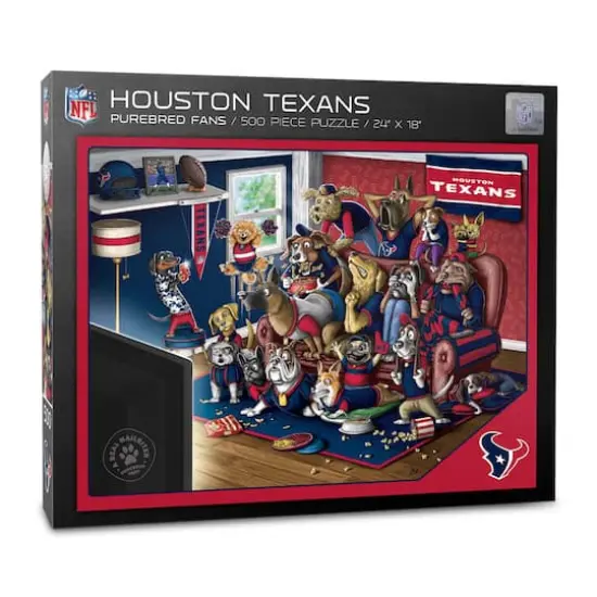 NFL Purebred Fans A Real Nailbiter 500 Piece Puzzle Houston Texans {1}