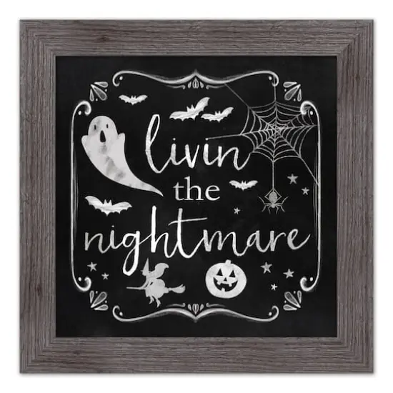Living Nightmare Western Gray Framed Print {1}