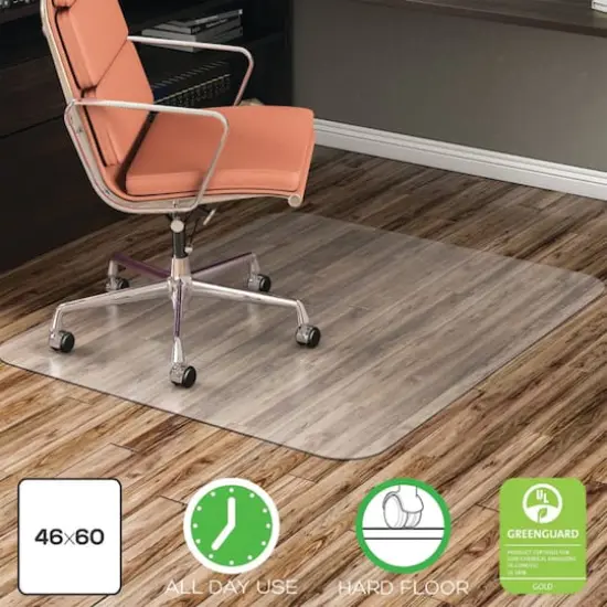 Deflecto EconoMat&reg; Chair Mat For Floors, 46" x 60" {4}