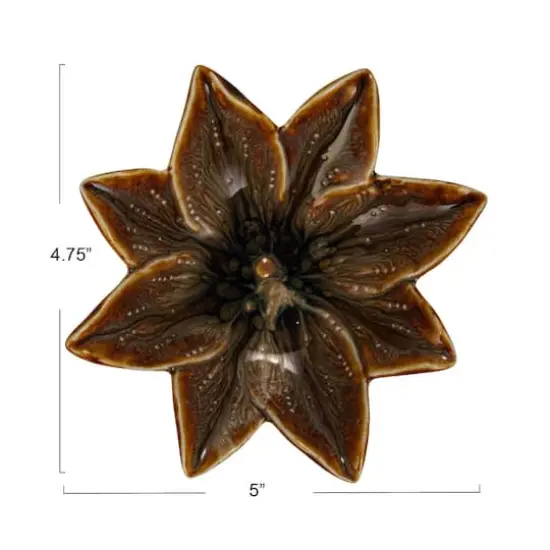 Hello Honey&reg; 5" Multicolor Rustic Glaze Stoneware Flower Plate, 12ct. {4}