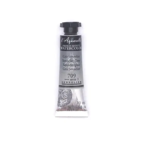Sennelier French Artists' Watercolor, 10mL 709 Sennelier Grey S1 {1}