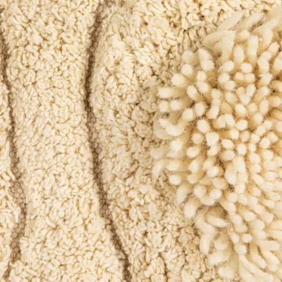 Hello Honey&reg; 43" x 36" Natural Textured Harmony Tufted Rug {7}