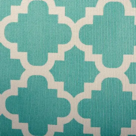 DII&reg; Medium Rectangle Polyester Lattice Bin Aqua {5}