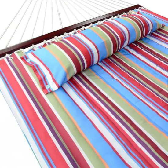 Sorbus Hammock with Spreader Bars & Frame Red and Blue {4}