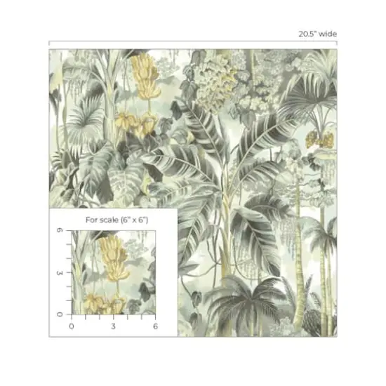 Tommy Bahama Nature Lover Peel & Stick Wallpaper Dusk {7}