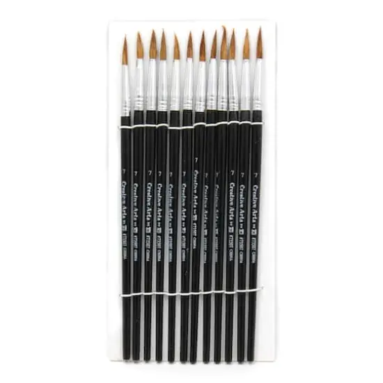 Charles Leonard 3/4" Watercolor Paint Brush Set, 6 Packs of 12 {1}